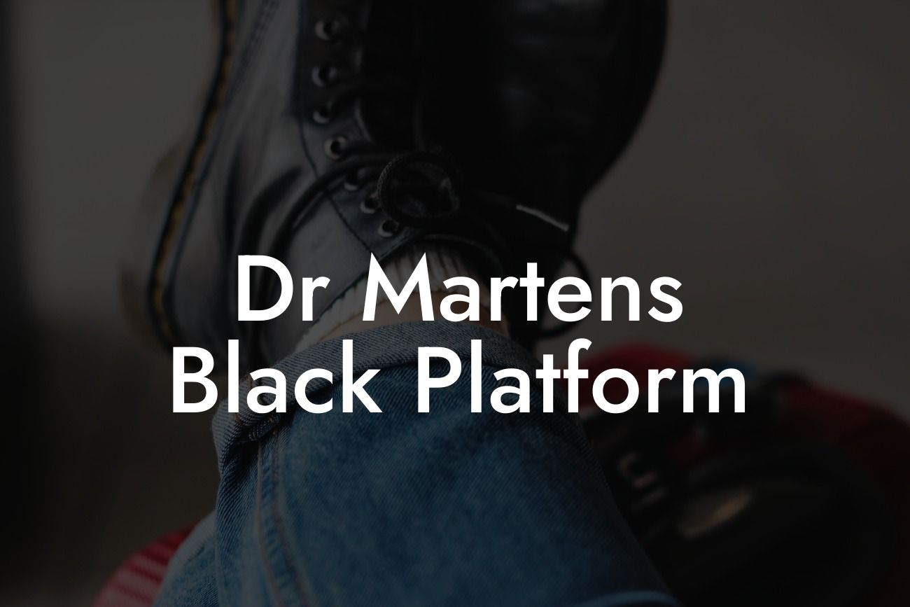 Dr Martens Black Platform