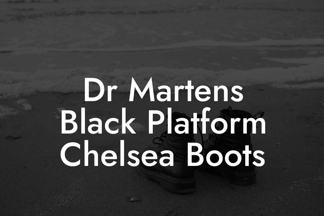 Dr Martens Black Platform Chelsea Boots