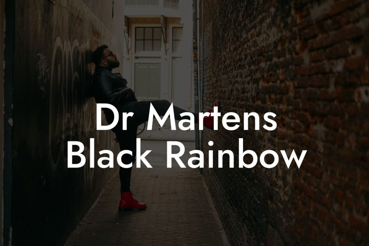 Dr Martens Black Rainbow