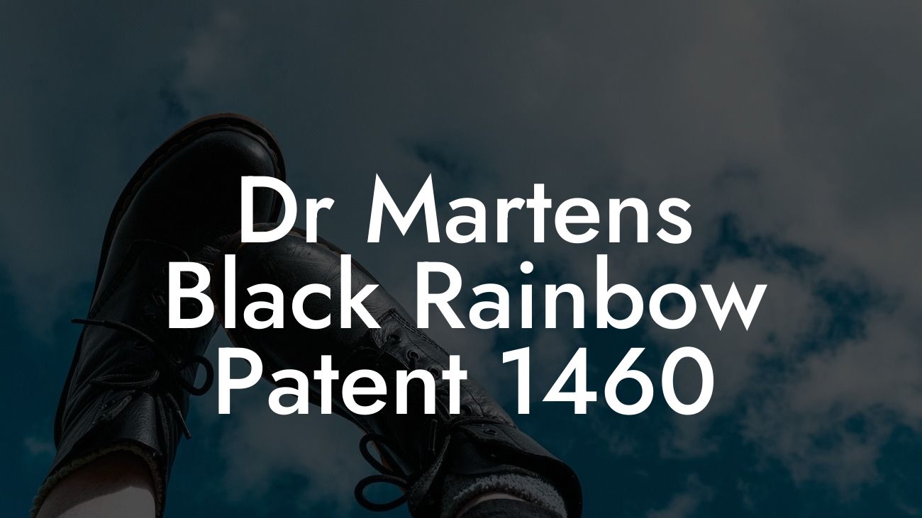 Dr Martens Black Rainbow Patent 1460