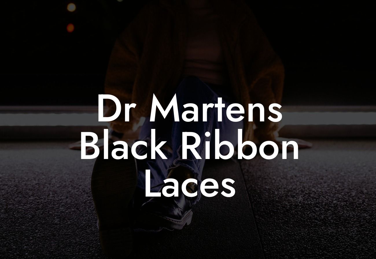 Dr Martens Black Ribbon Laces