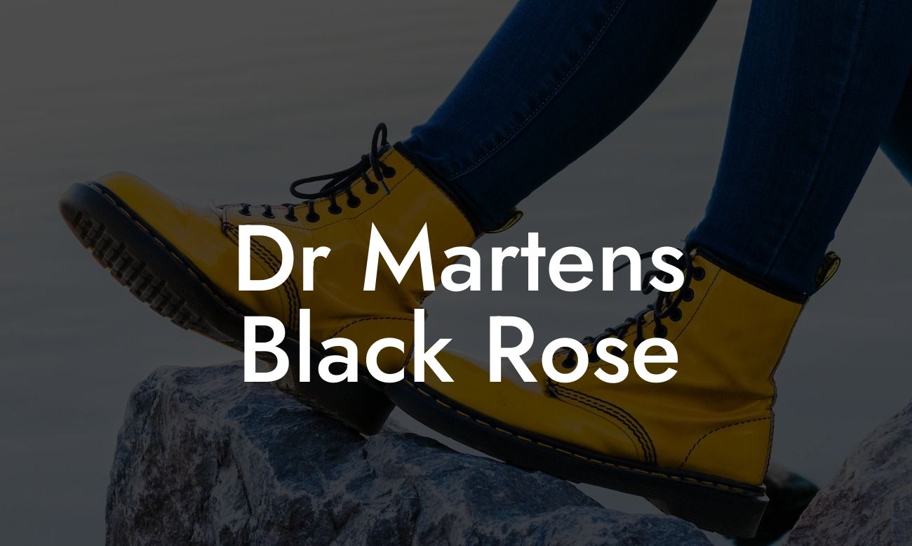 Dr Martens Black Rose