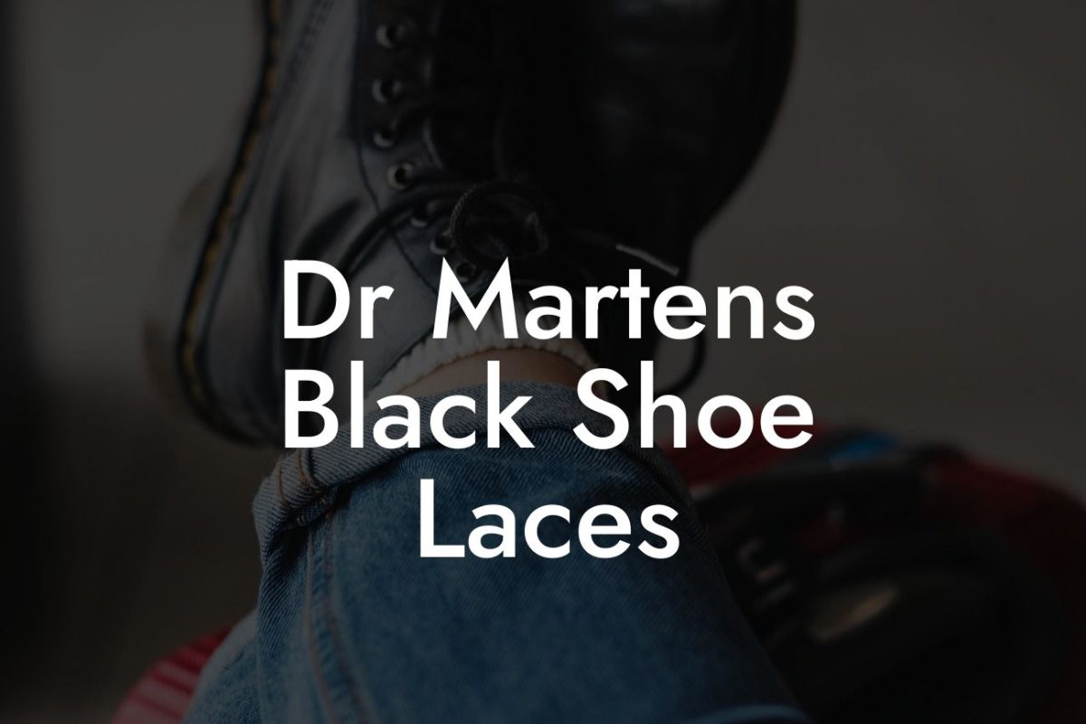 Dr Martens Black Shoe Laces