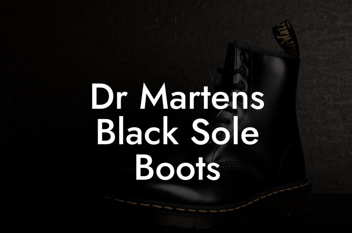 Dr Martens Black Sole Boots