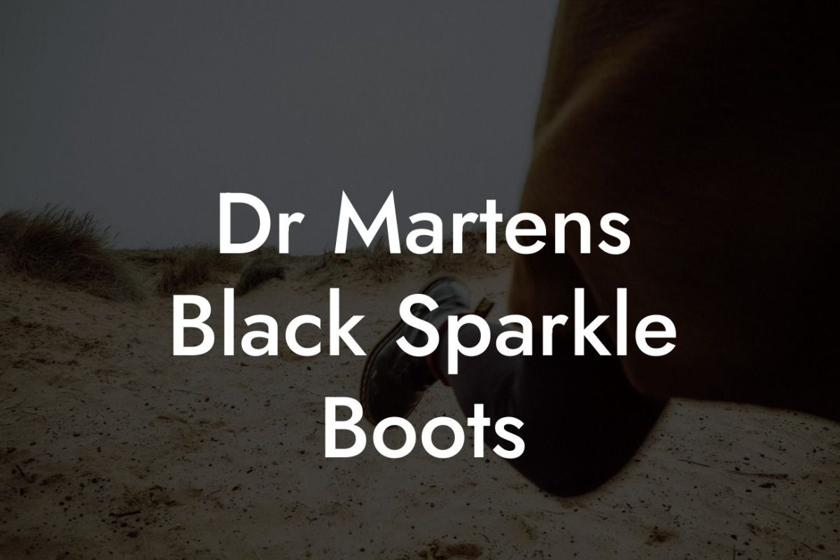 Dr Martens Black Sparkle Boots