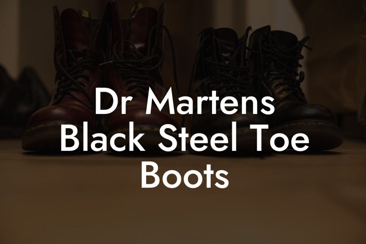 Dr Martens Black Steel Toe Boots