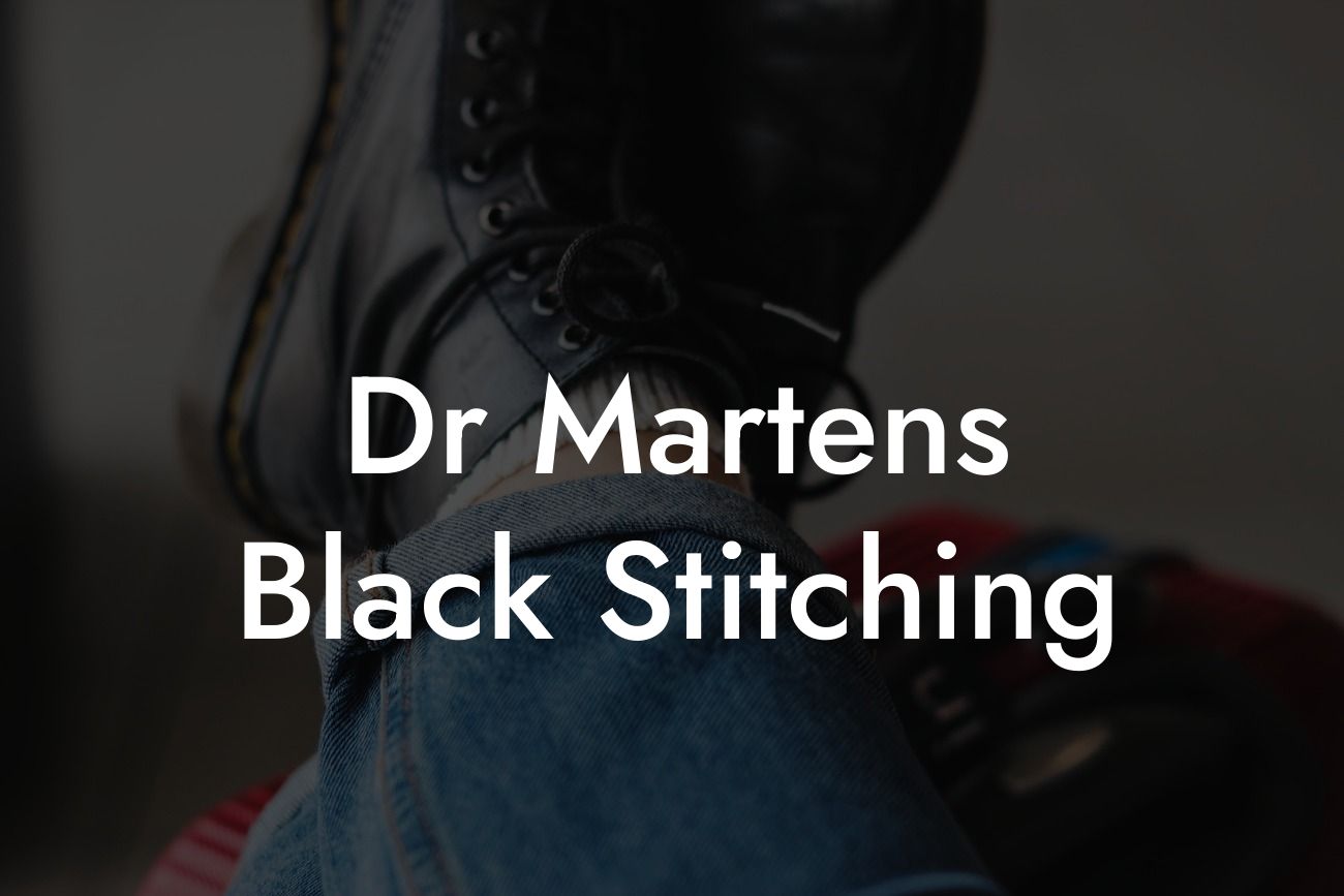 Dr Martens Black Stitching