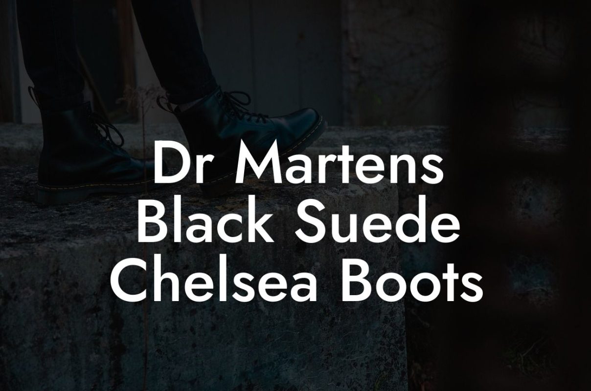 Dr Martens Black Suede Chelsea Boots