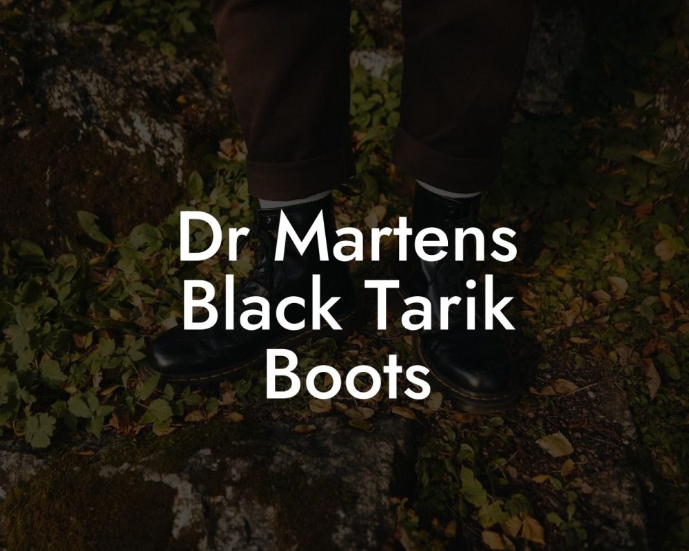 Dr Martens Black Tarik Boots