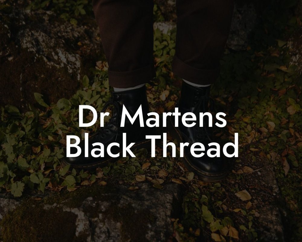 Dr Martens Black Thread