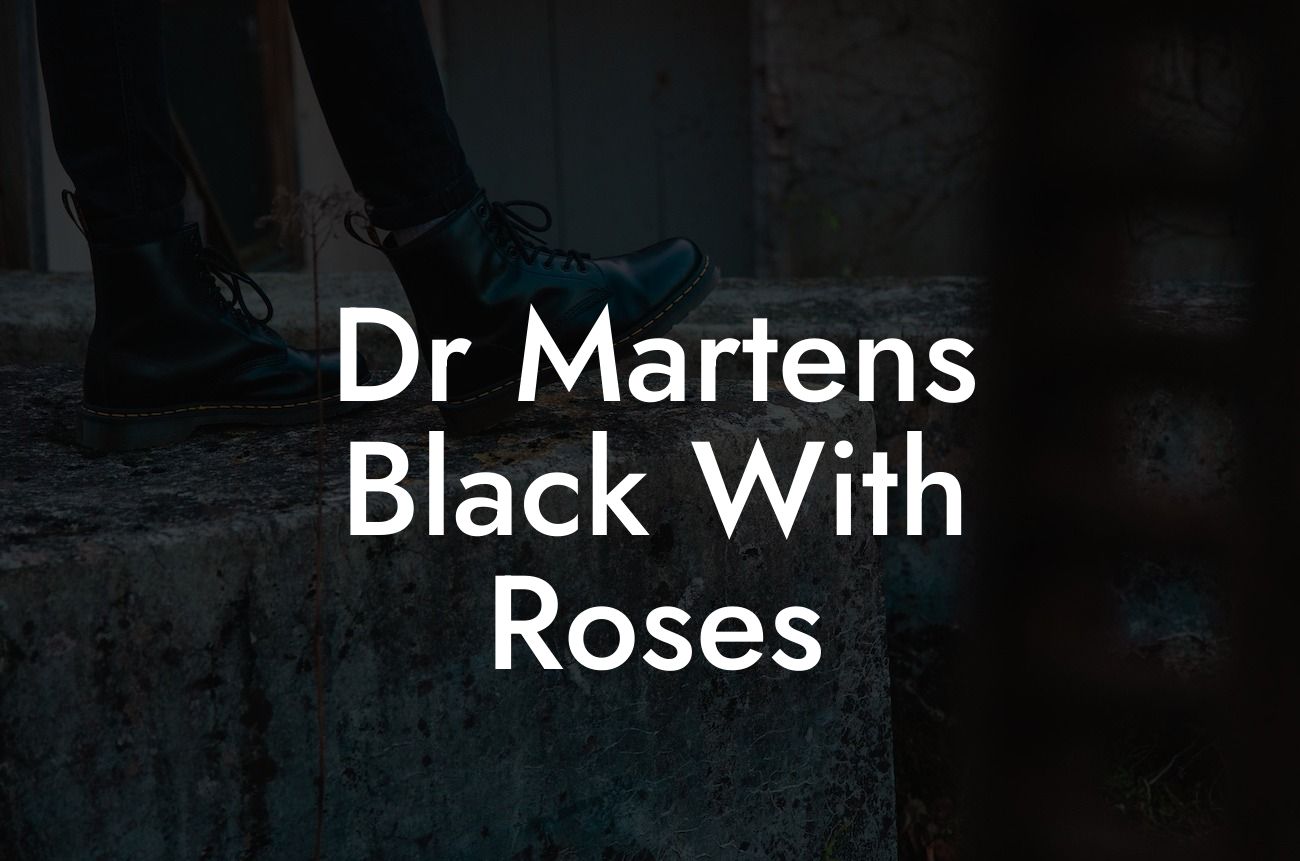 Dr Martens Black With Roses