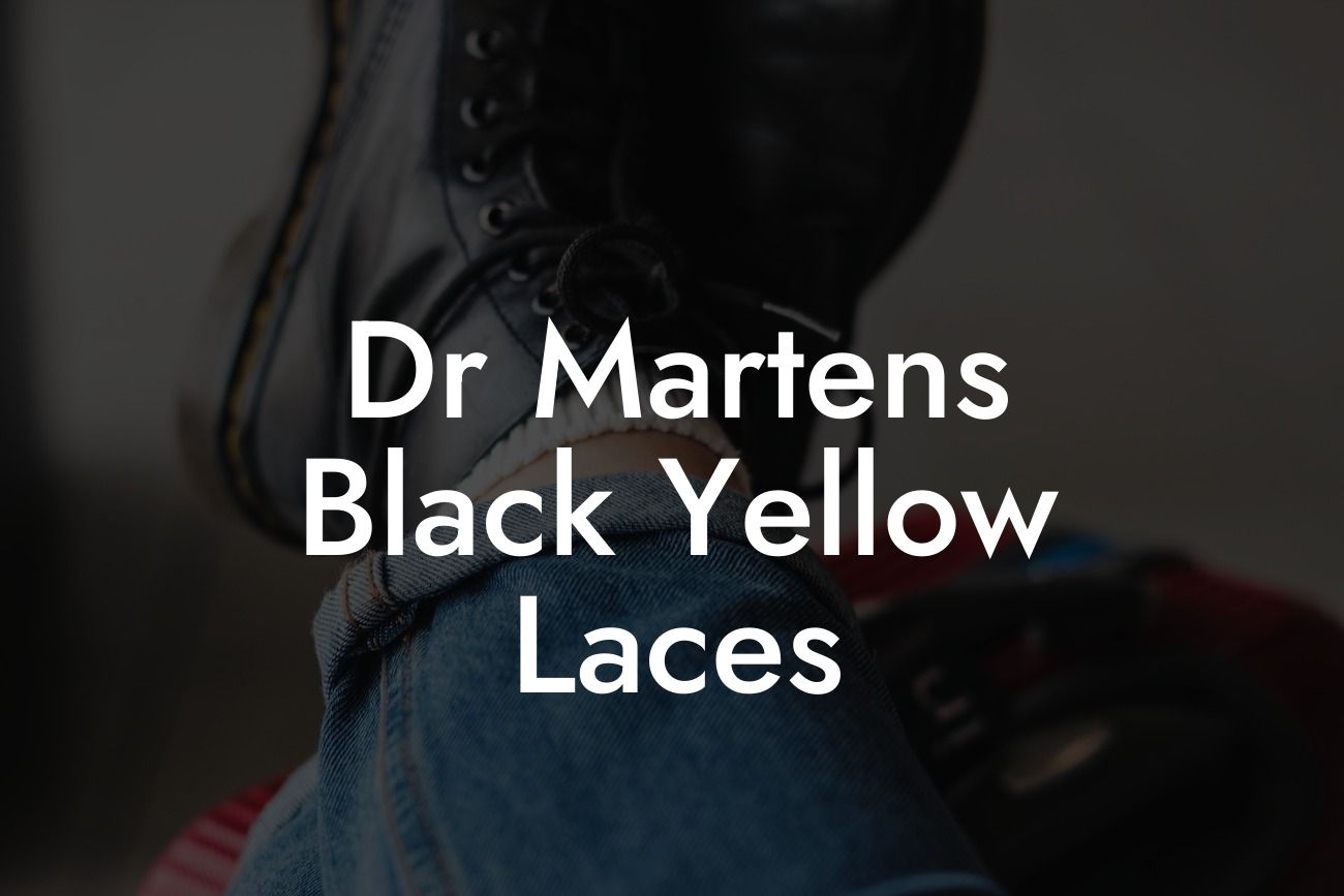 Dr Martens Black Yellow Laces