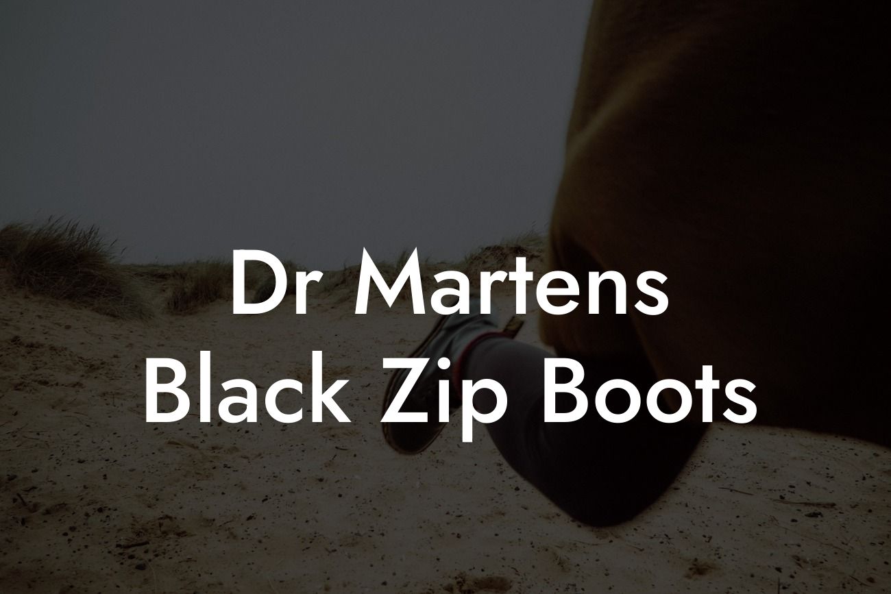 Dr Martens Black Zip Boots