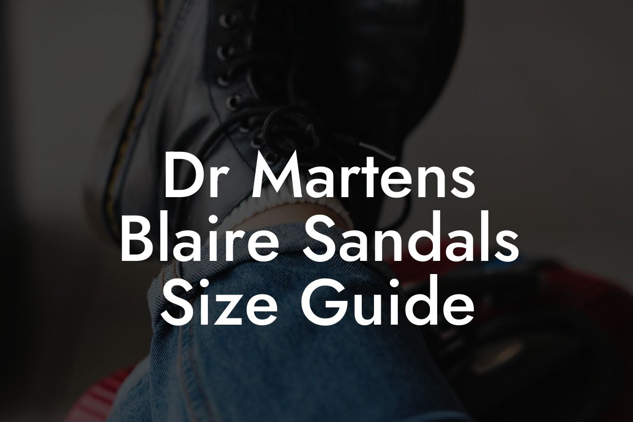 Dr Martens Blaire Sandals Size Guide