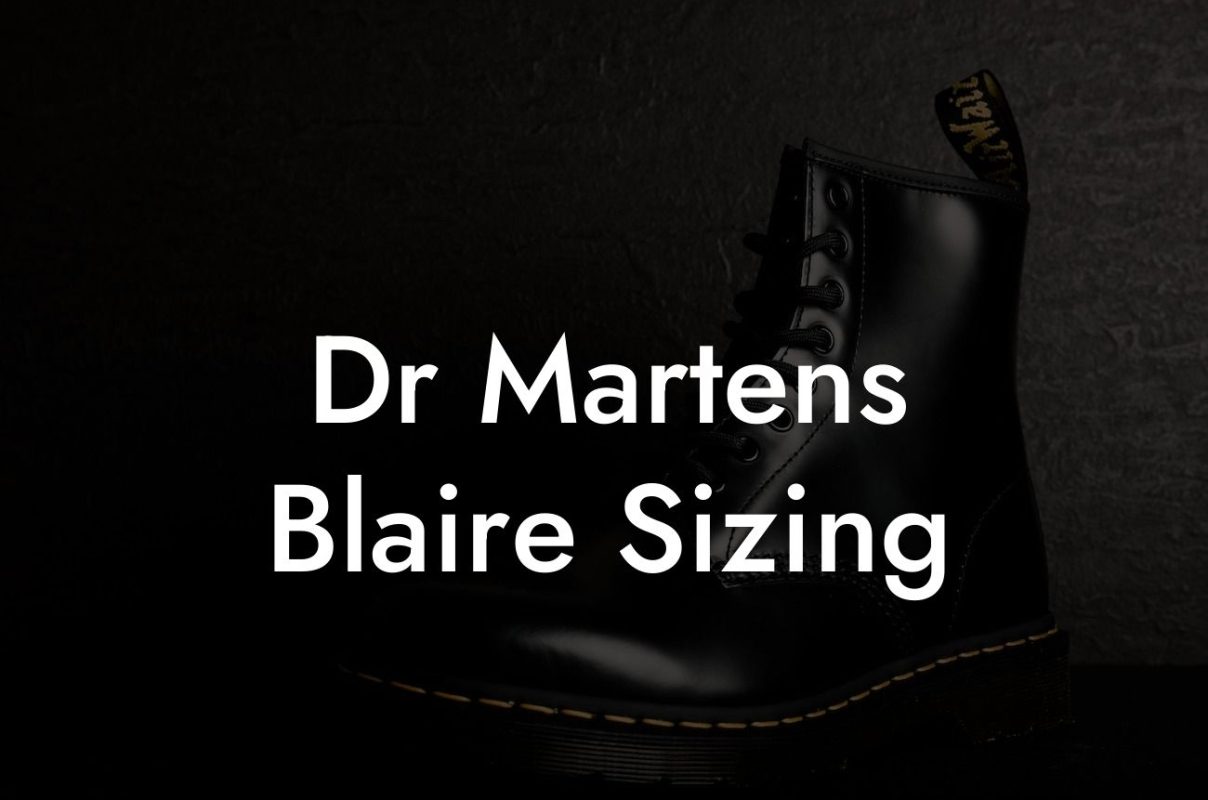 Dr Martens Blaire Sizing