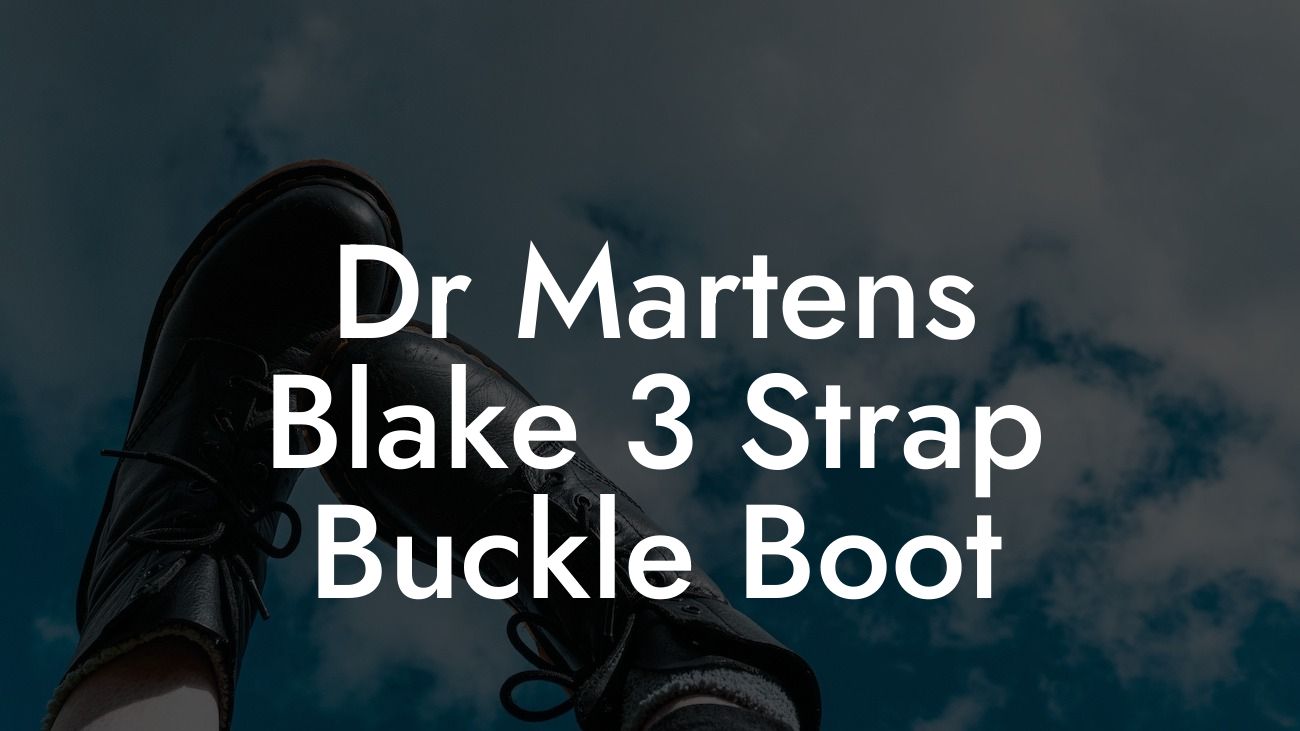 Dr Martens Blake 3 Strap Buckle Boot