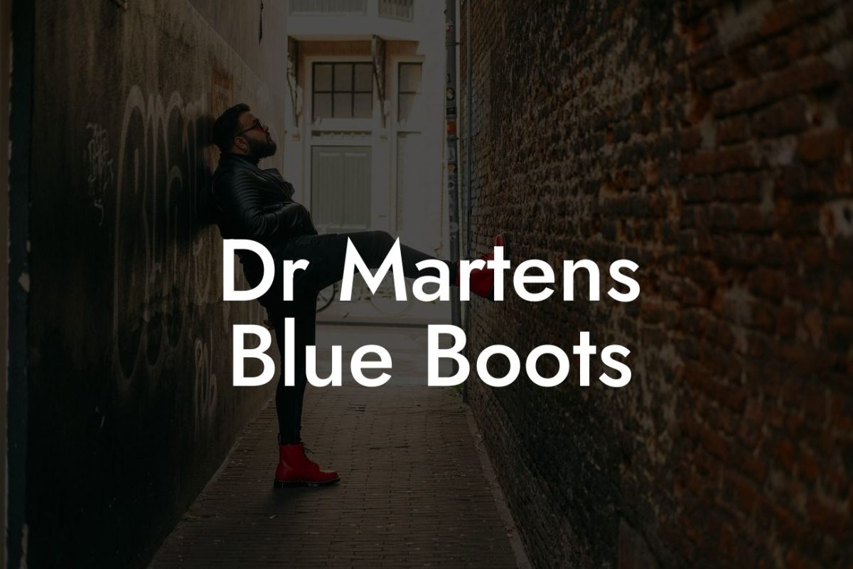 Dr Martens Blue Boots