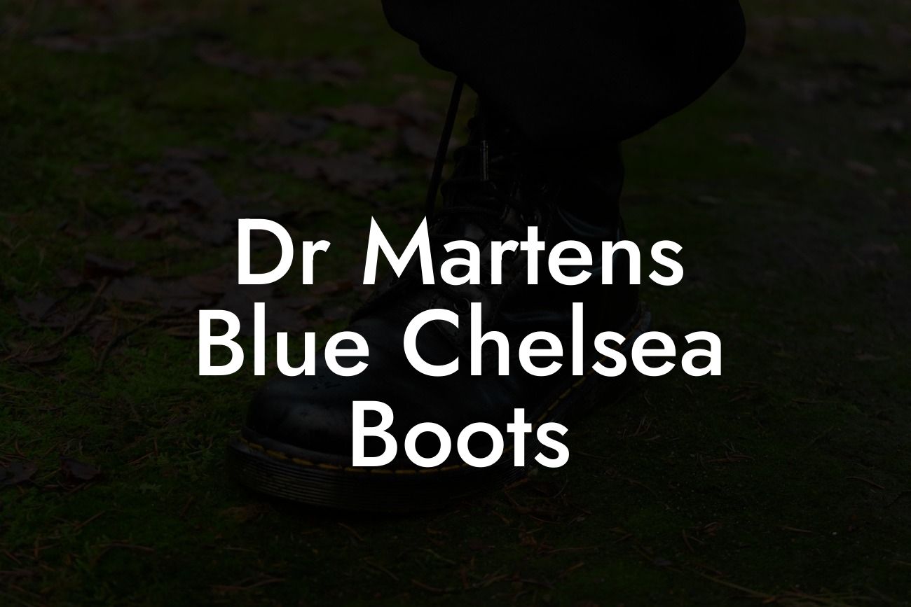 Dr Martens Blue Chelsea Boots