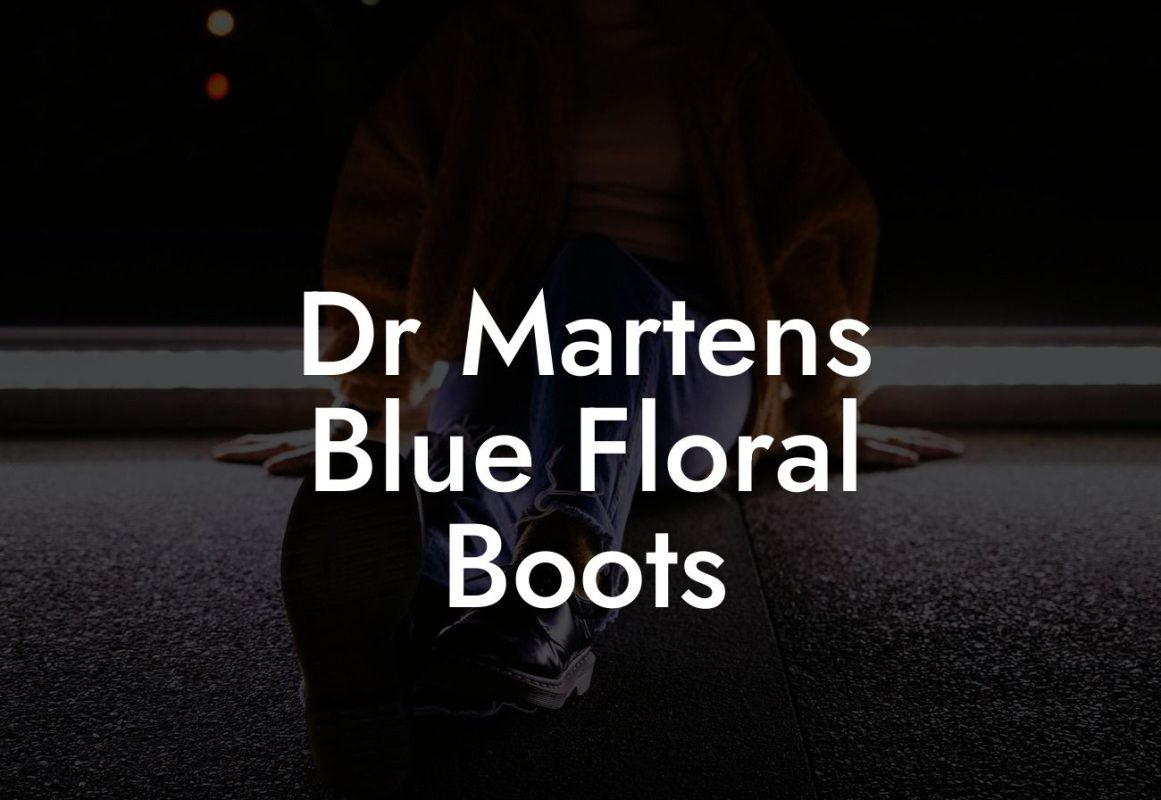 Dr Martens Blue Floral Boots