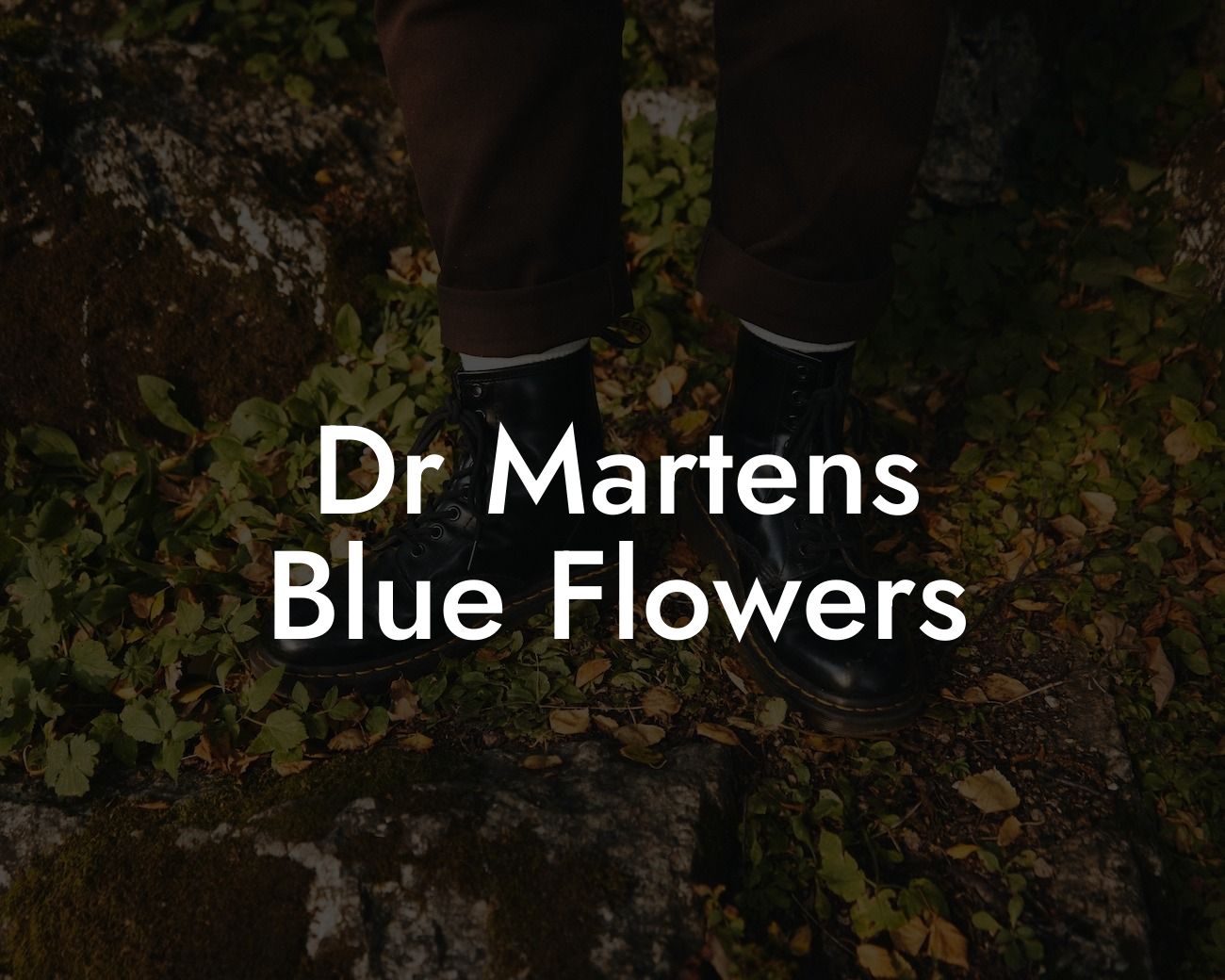 Dr Martens Blue Flowers