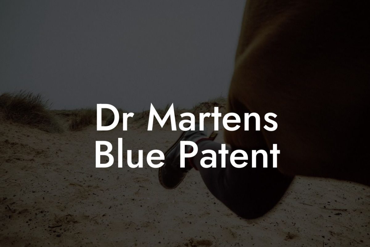 Dr Martens Blue Patent