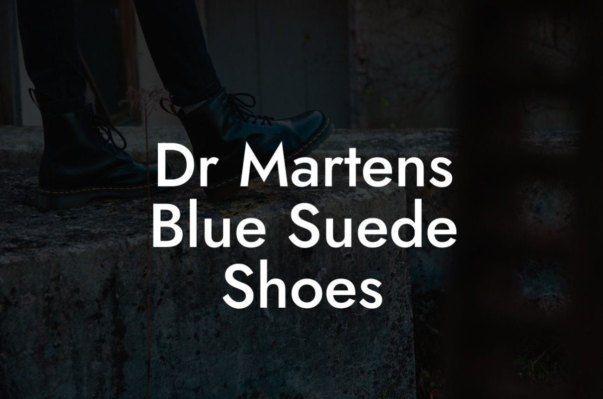 Dr Martens Blue Suede Shoes