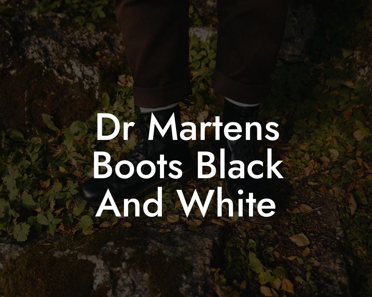 Dr Martens Boots Black And White