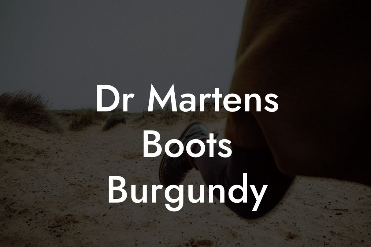 Dr Martens Boots Burgundy