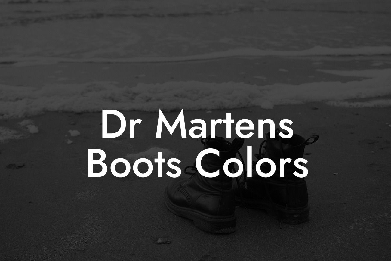 Dr Martens Boots Colors