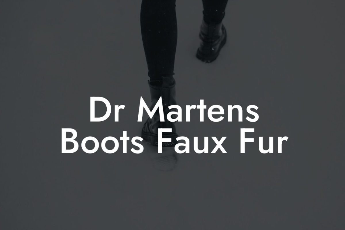 Dr Martens Boots Faux Fur