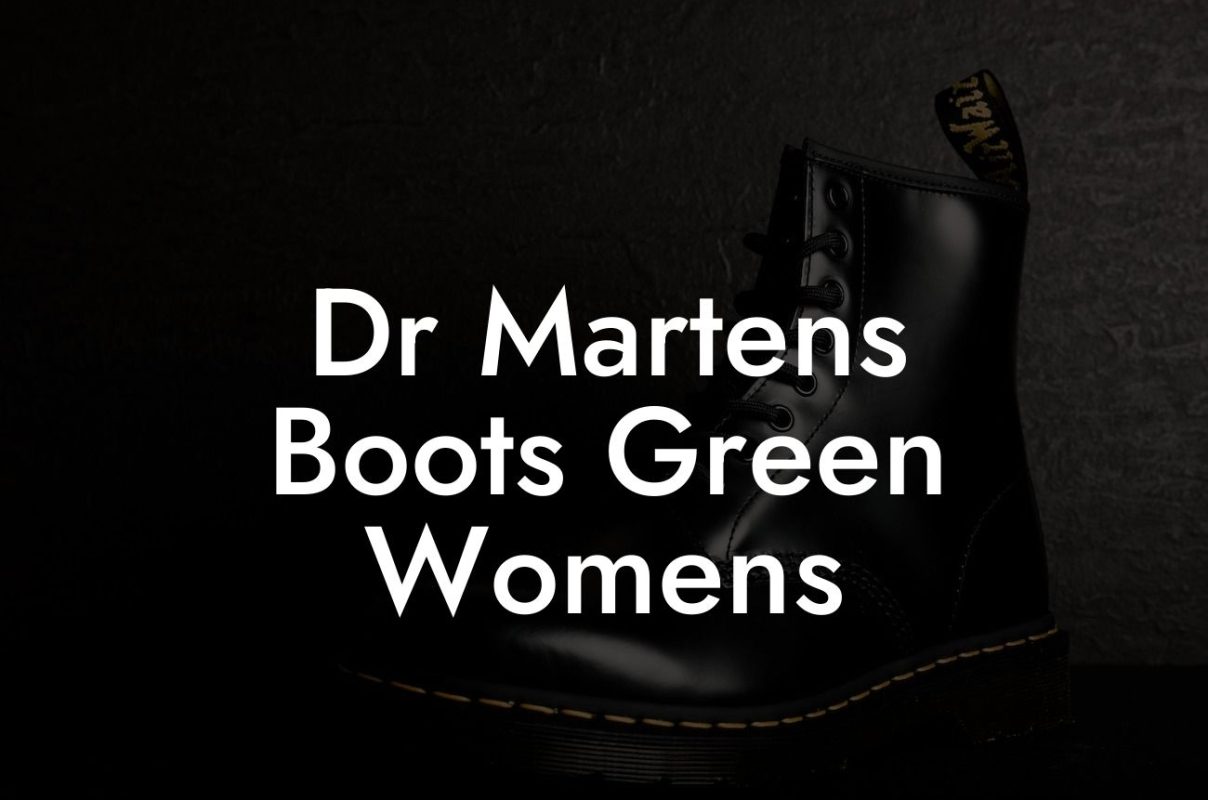 Dr Martens Boots Green Womens