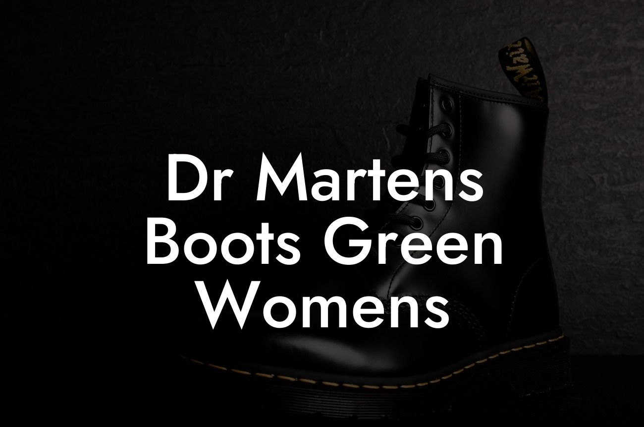 Dr Martens Boots Green Womens