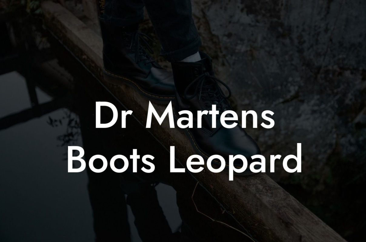 Dr Martens Boots Leopard