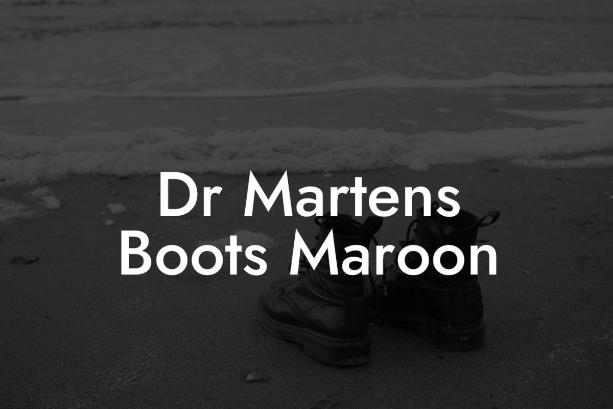 Dr Martens Boots Maroon