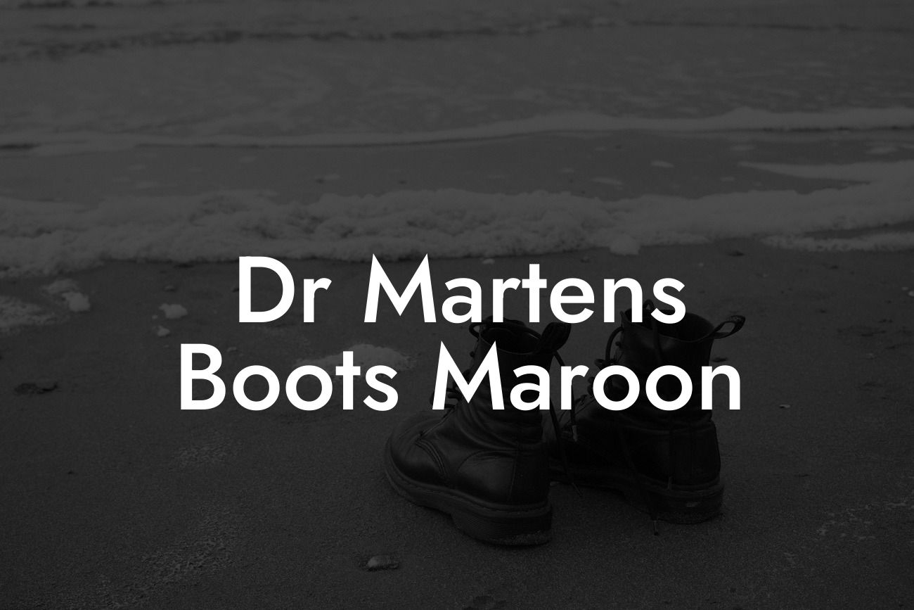 Dr Martens Boots Maroon