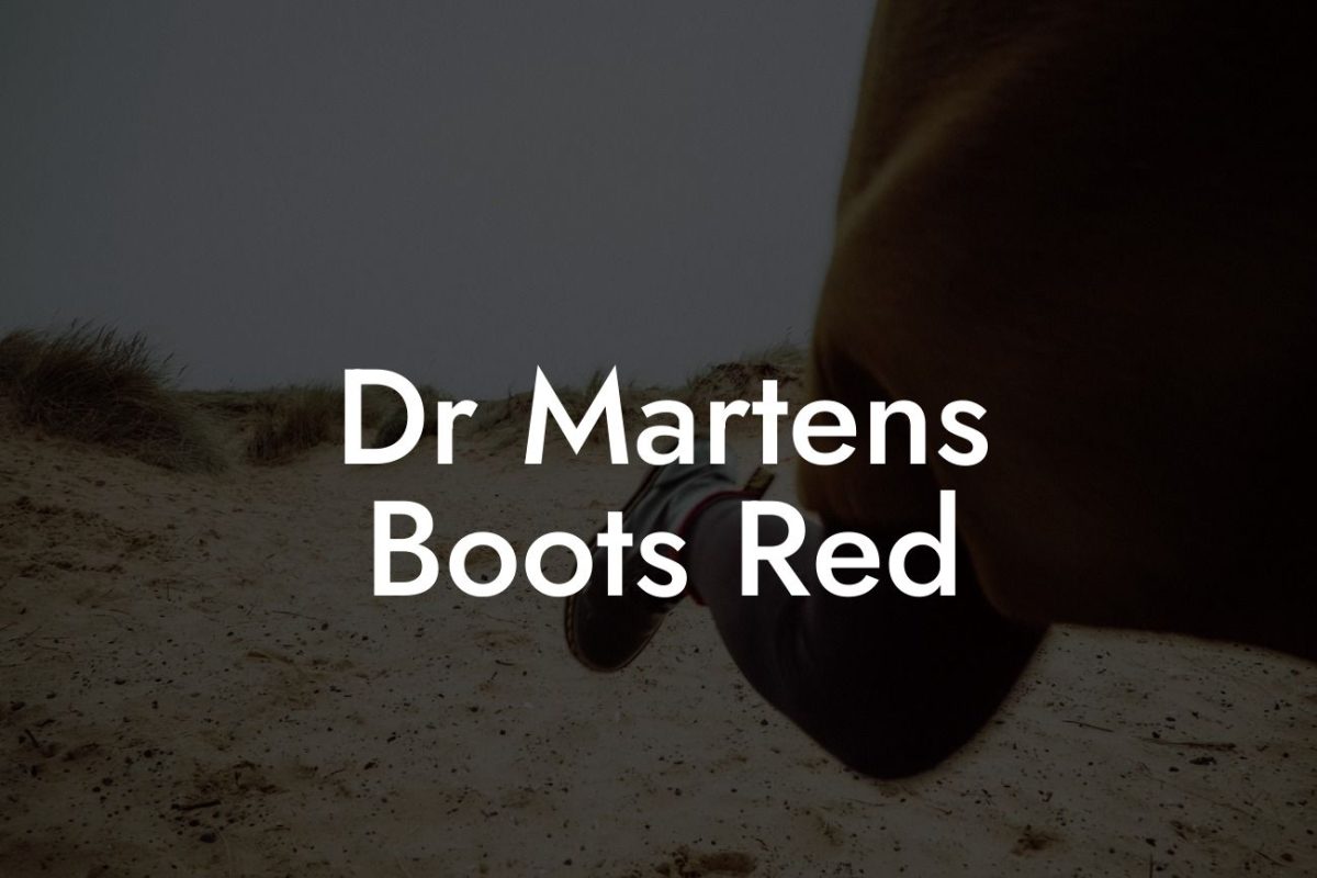 Dr Martens Boots Red