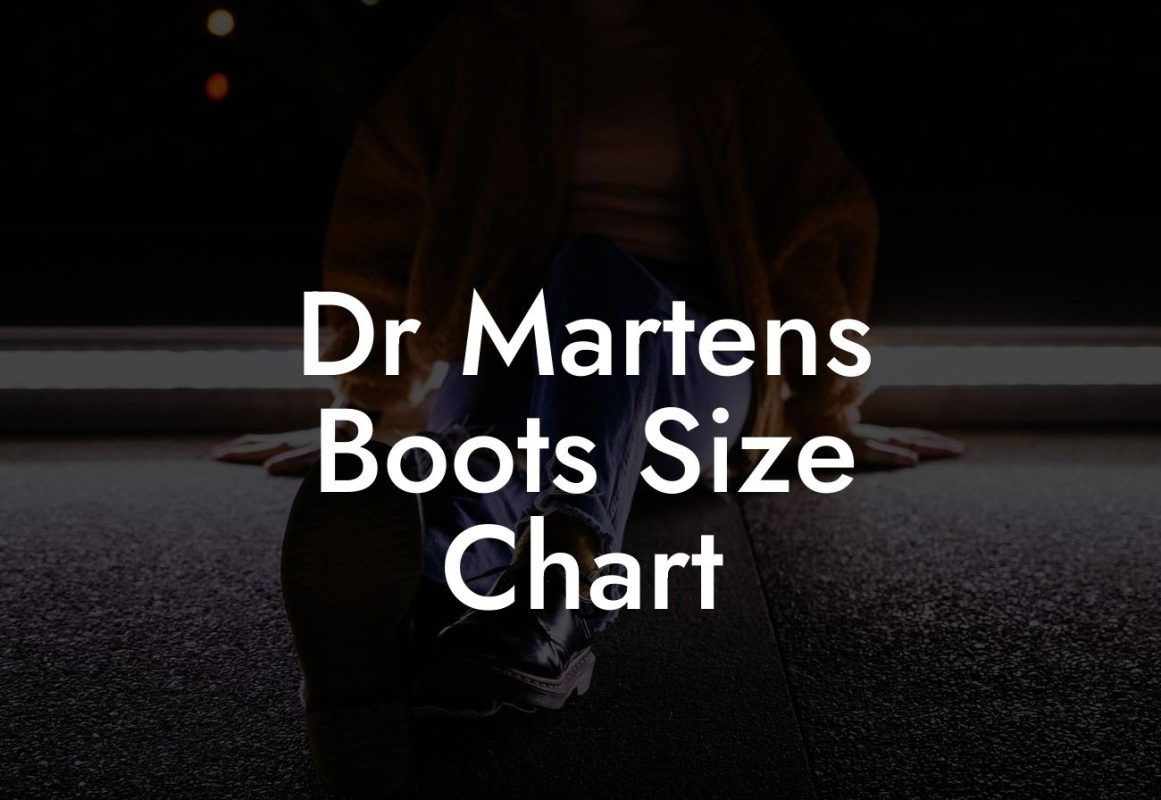 Dr Martens Boots Size Chart