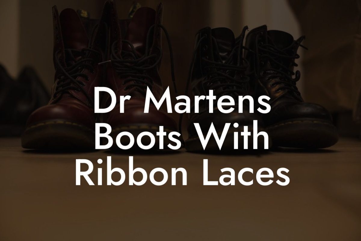 Dr Martens Boots With Ribbon Laces