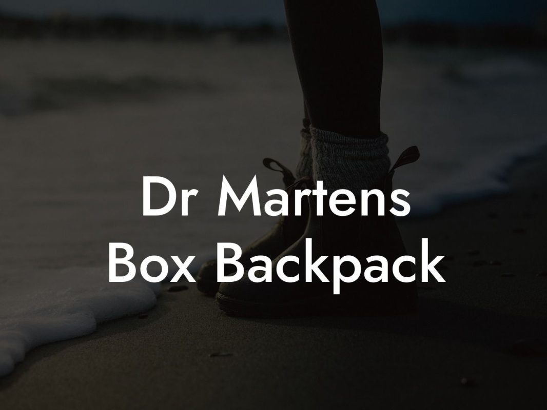 Dr Martens Box Backpack