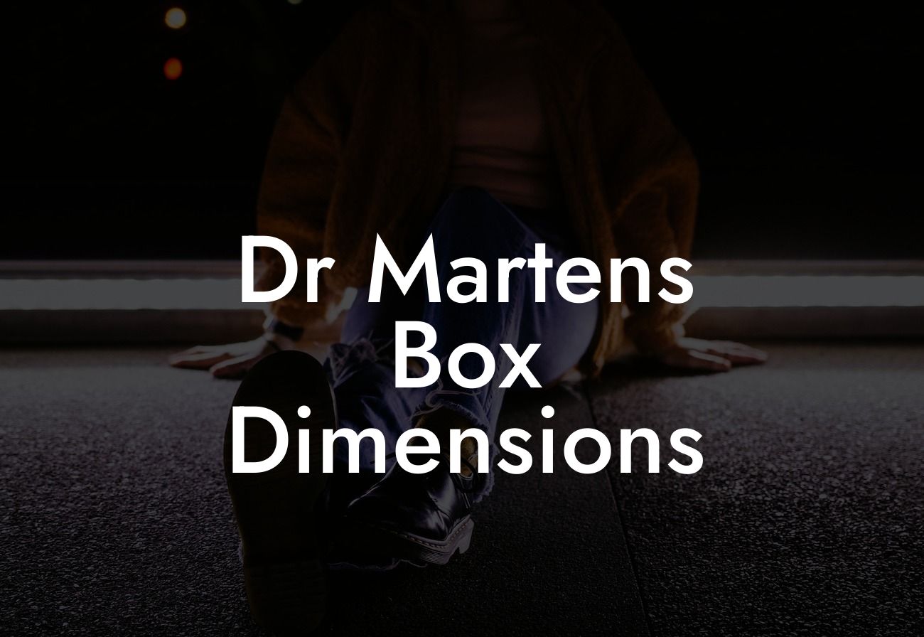 Dr Martens Box Dimensions