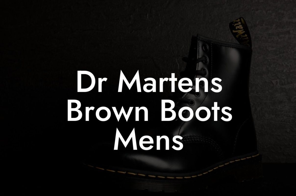 Dr Martens Brown Boots Mens