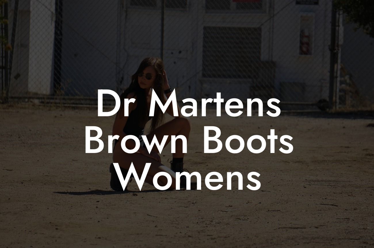 Dr Martens Brown Boots Womens