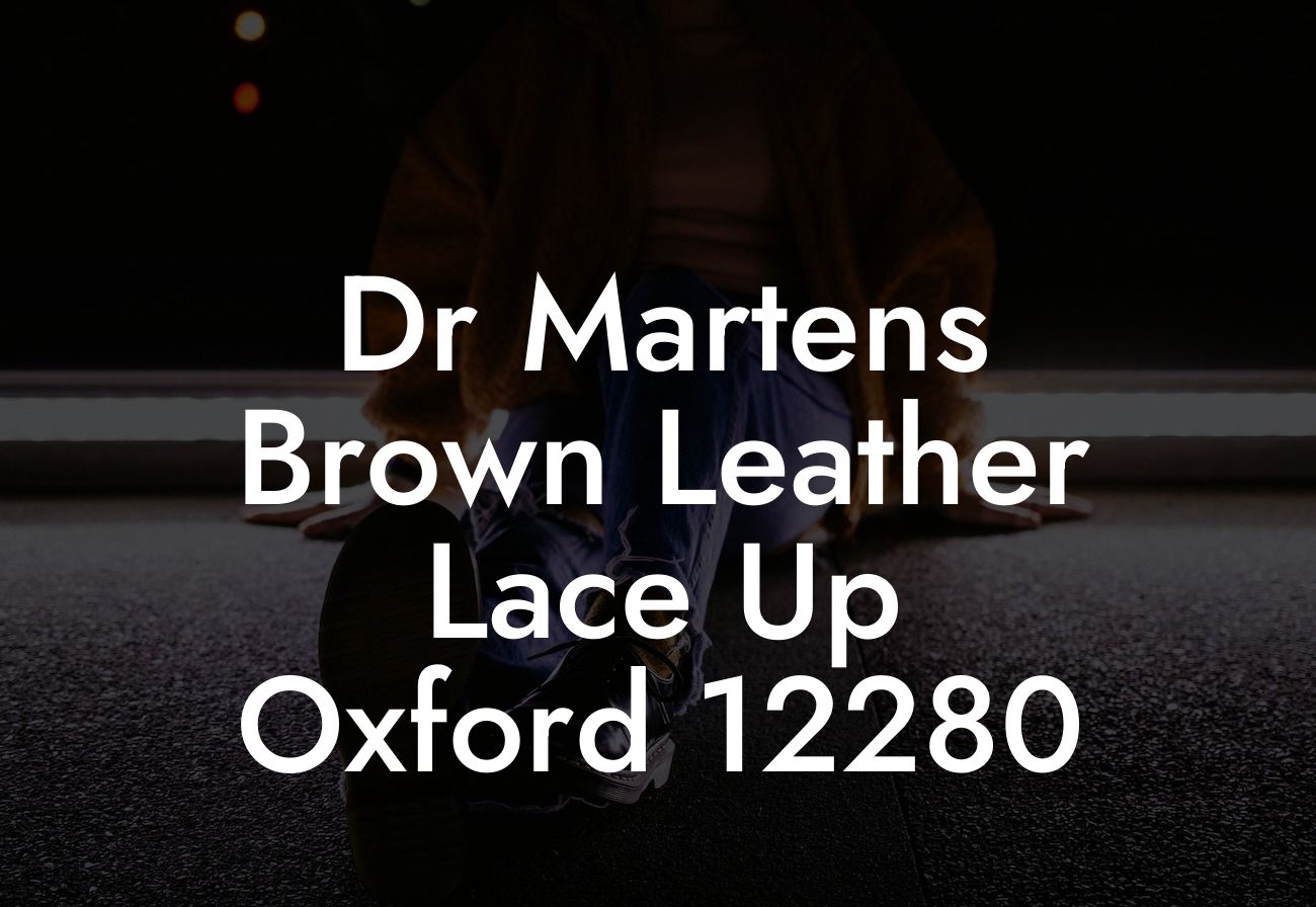 Dr Martens Brown Leather Lace Up Oxford 12280