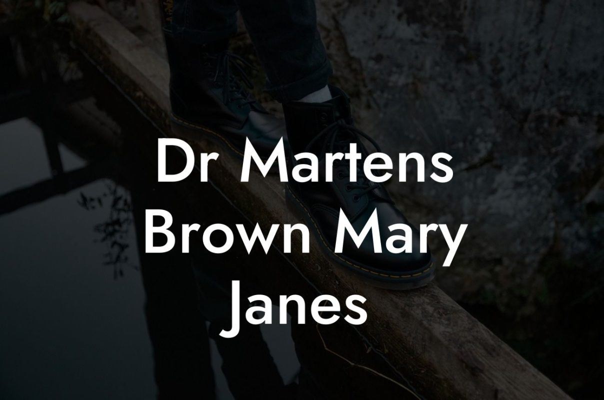 Dr Martens Brown Mary Janes