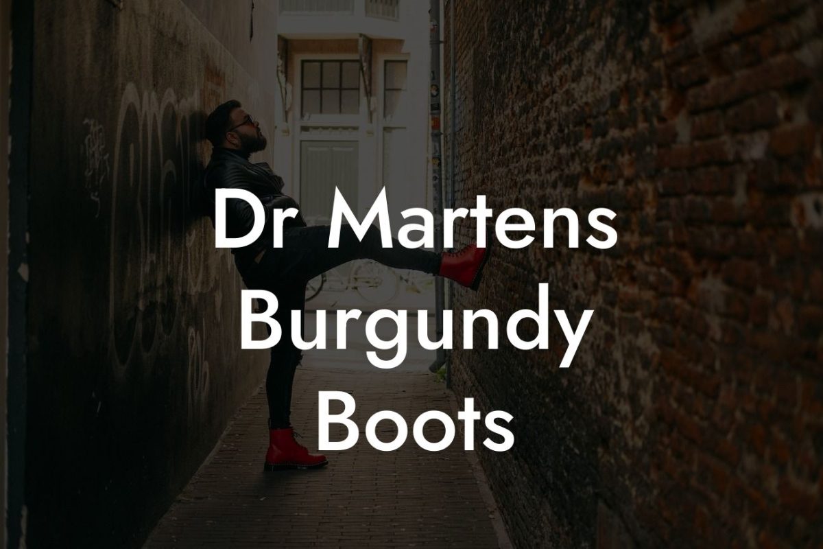 Dr Martens Burgundy Boots