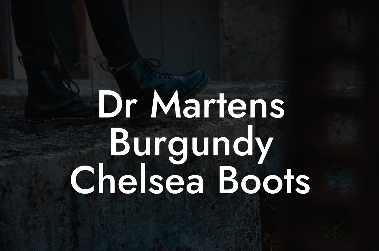 Dr Martens Burgundy Chelsea Boots