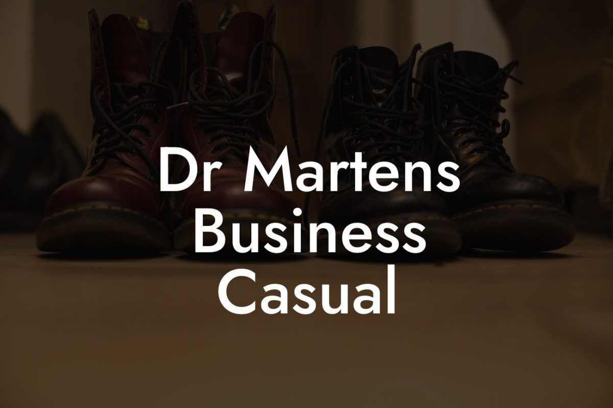 Dr Martens Business Casual