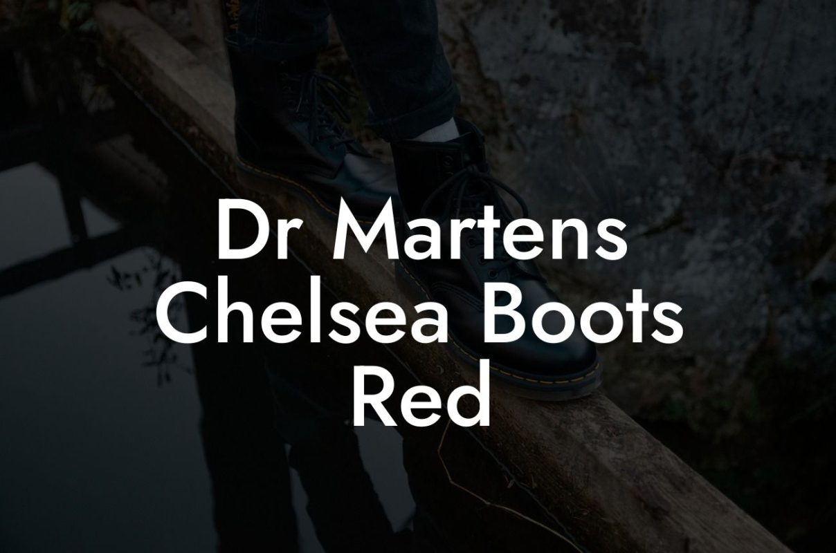 Dr Martens Chelsea Boots Red