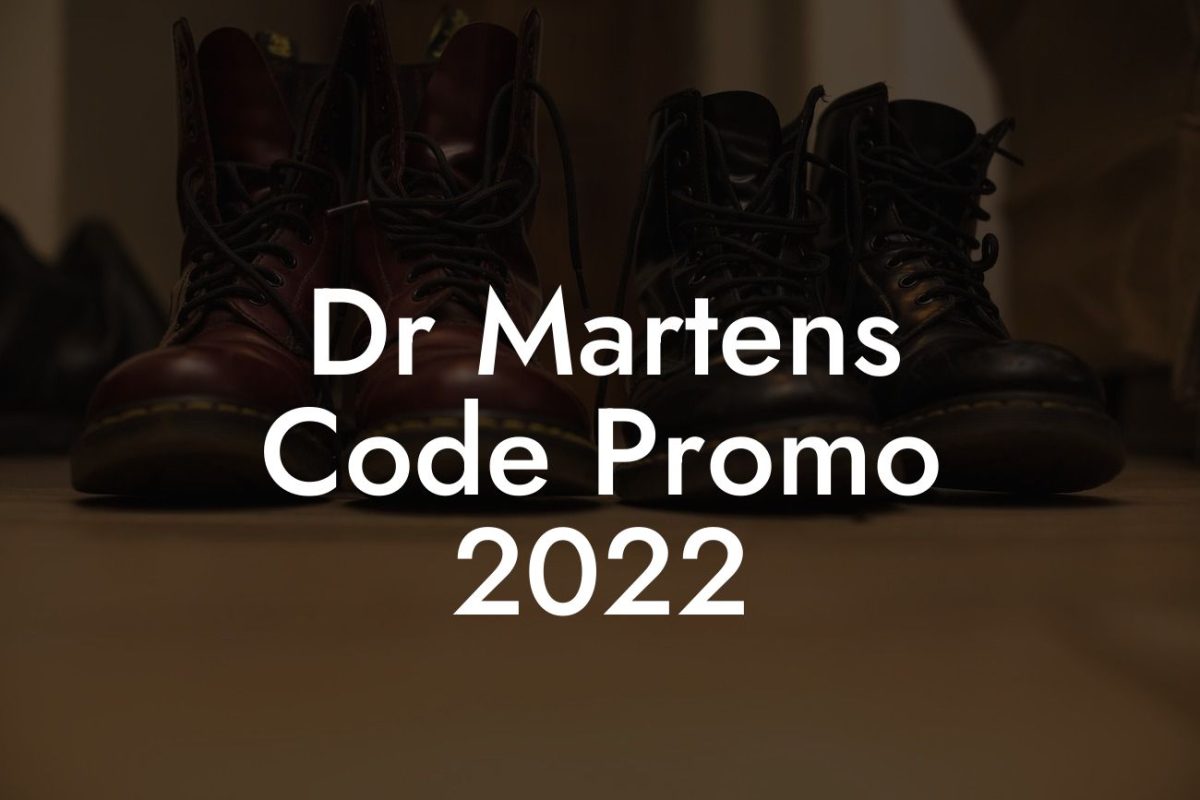 Dr Martens Code Promo 2022