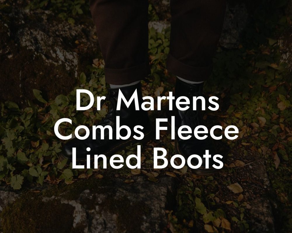 Dr Martens Combs Fleece Lined Boots